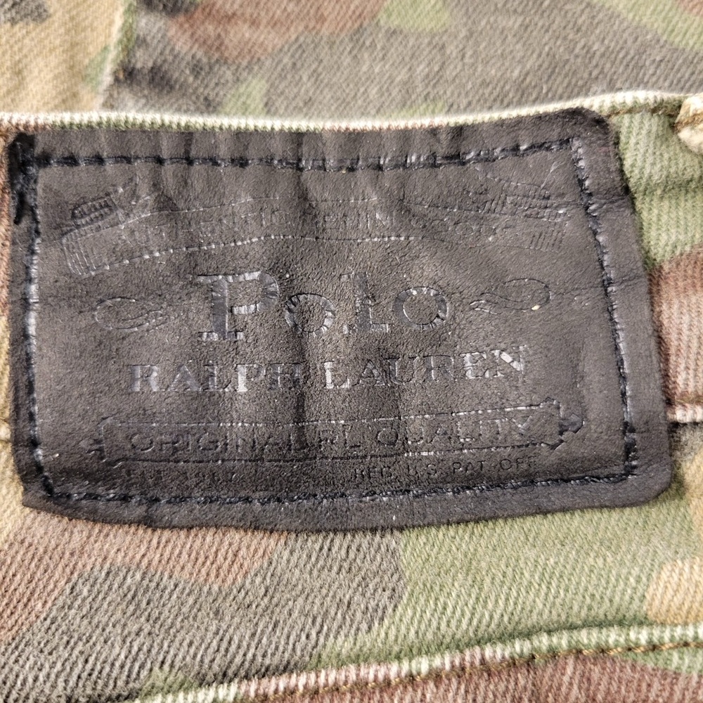 Polo Ralph Lauren Eldrige Camouflage Print Denim Jeans Big Boy 16 Streetwear Fun - Picture 7 of 9